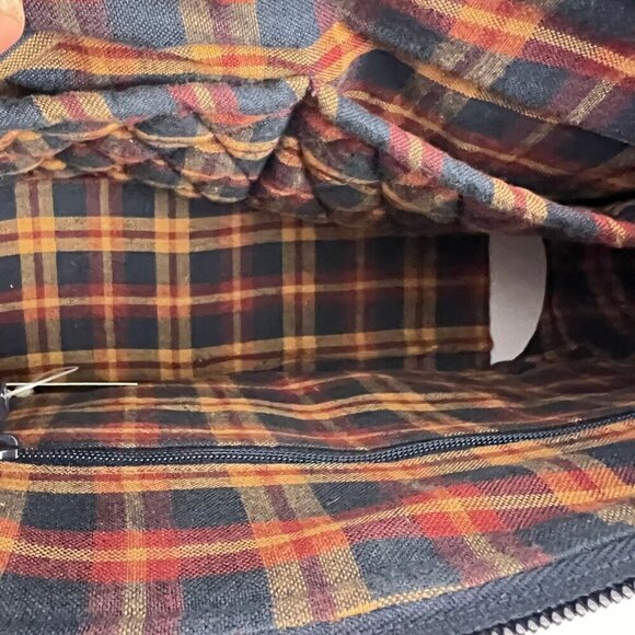 Mona B Handbags "Old Glory" Quilted Plaid Flag Patchwork Shoulder Bag NEW - Picture 7 of 8